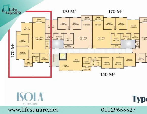 شقة للبيع في كمبوند ايزولا شيراتون